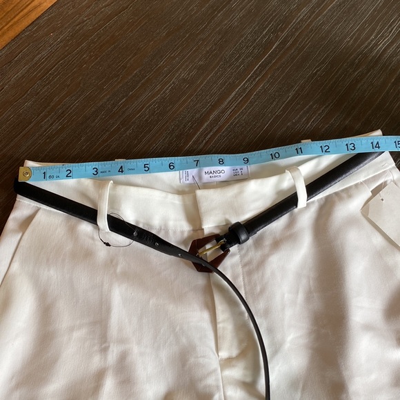 Mango ladies, creamy white dress, pant in size 4 with cuffed hem. - Picture 7 of 10